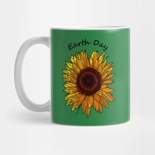 Sunflower for Eco Earth Day Mug